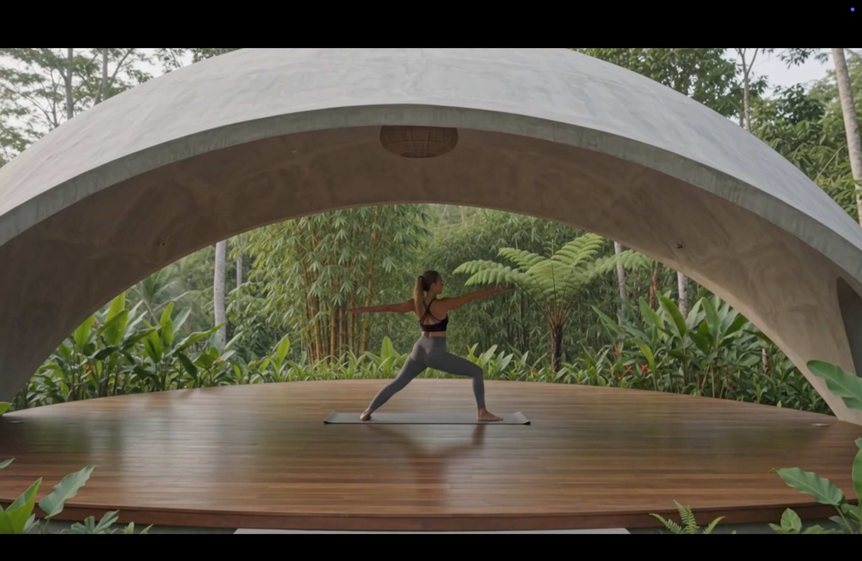 Yoga pavilion